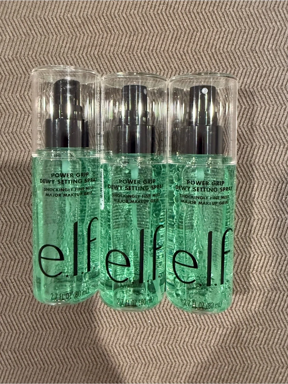 e.l.f. Cosmetics Power Grip Dewy Setting Spray Bundle of 3 Brand New